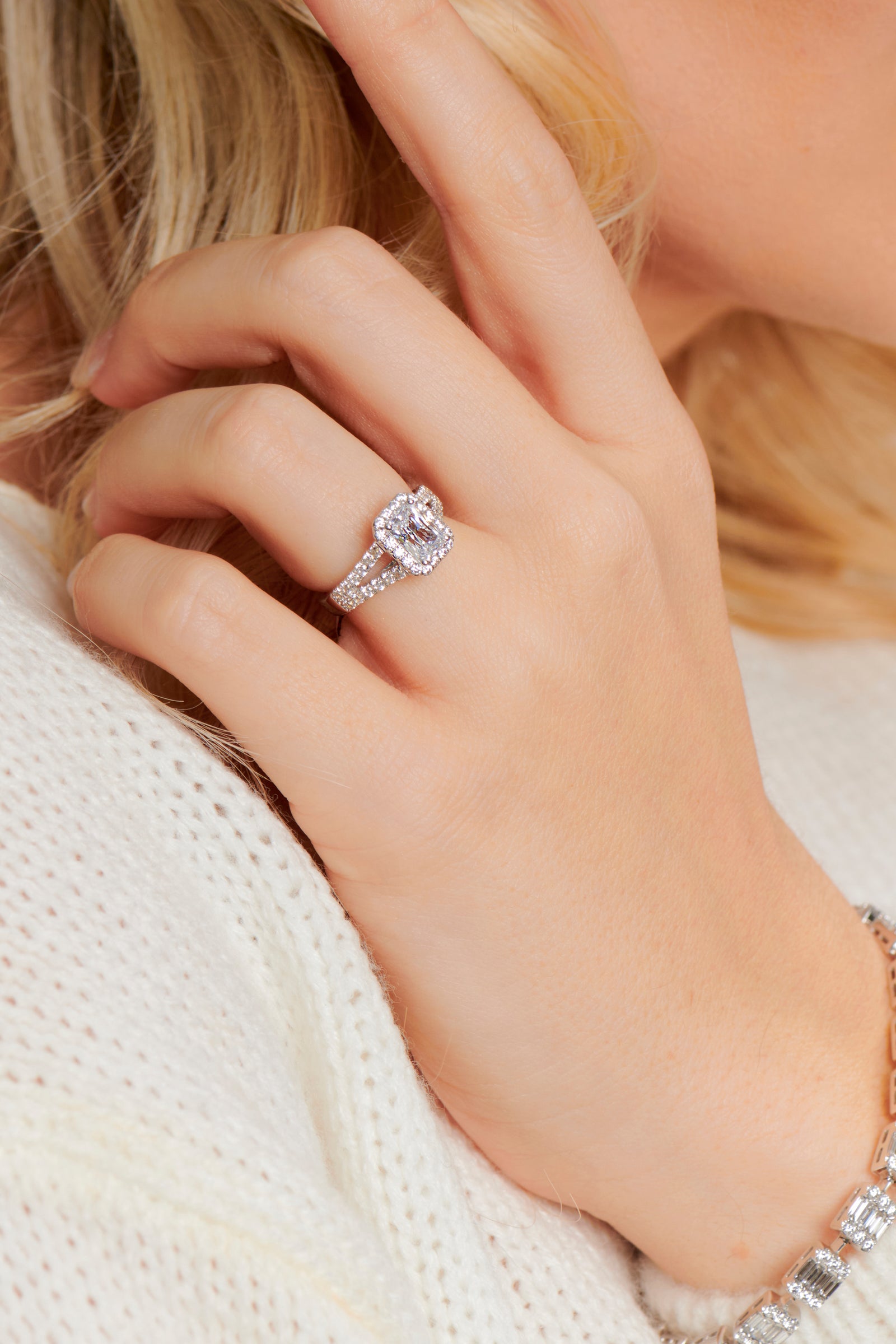 Claire Emerald Cut Engagement Ring