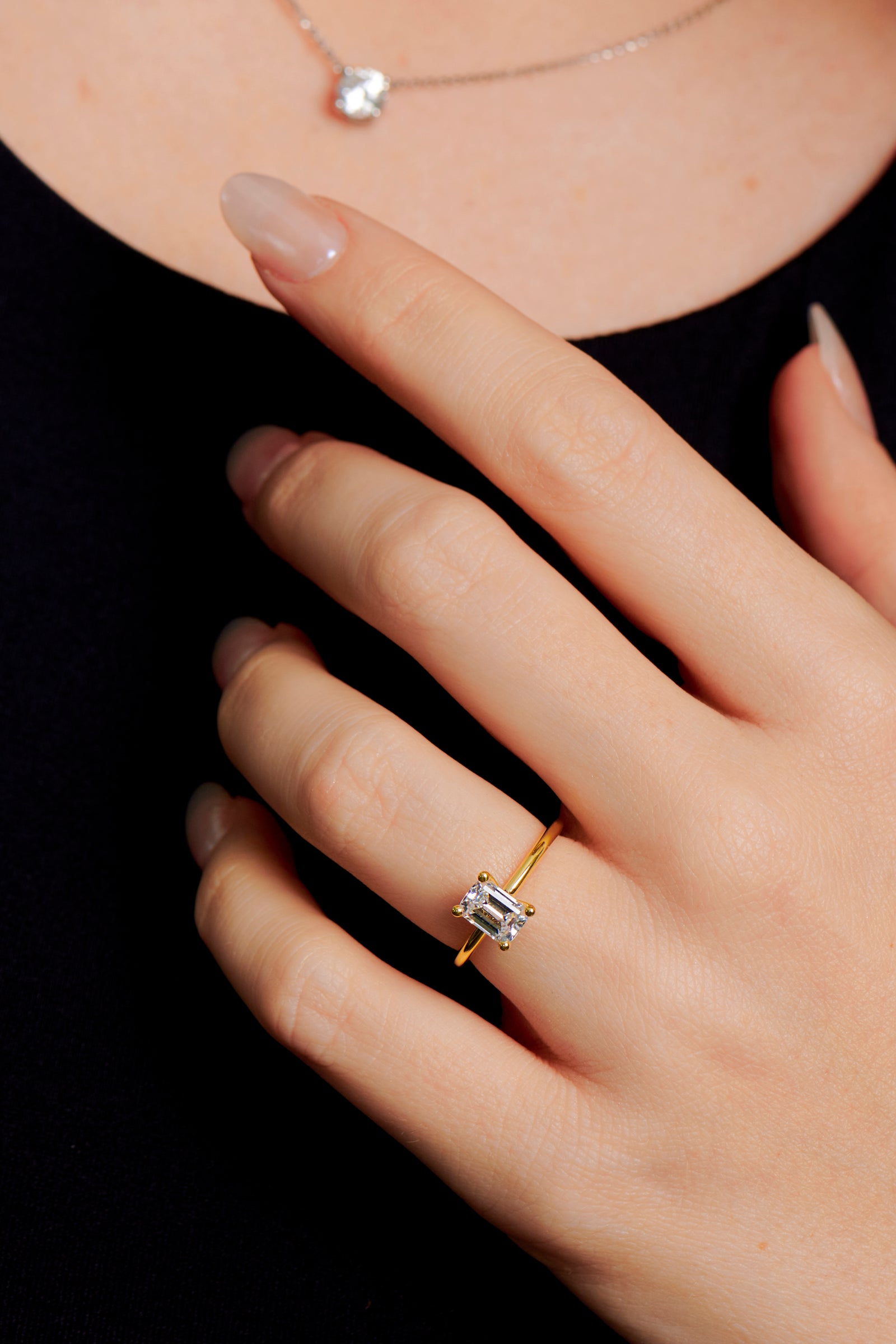 Dakota Emerald Cut Engagement Ring
