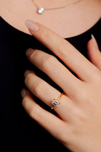 Dakota Emerald Cut Engagement Ring