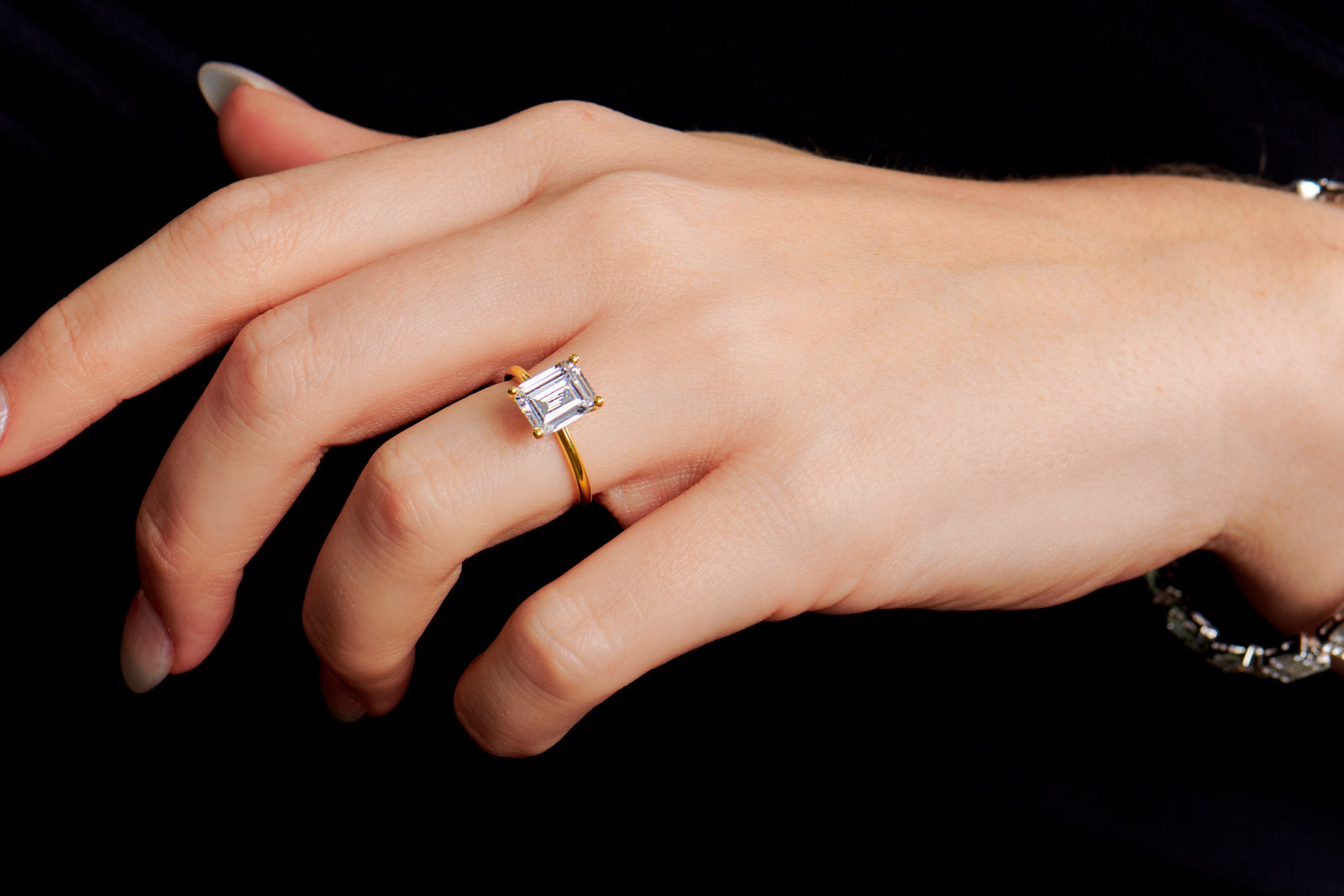 Dakota Emerald Cut Engagement Ring