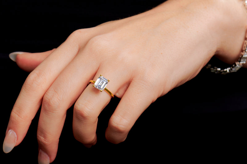 Dakota Emerald Cut Engagement Ring