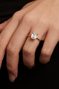 Dakota Emerald Cut Engagement Ring