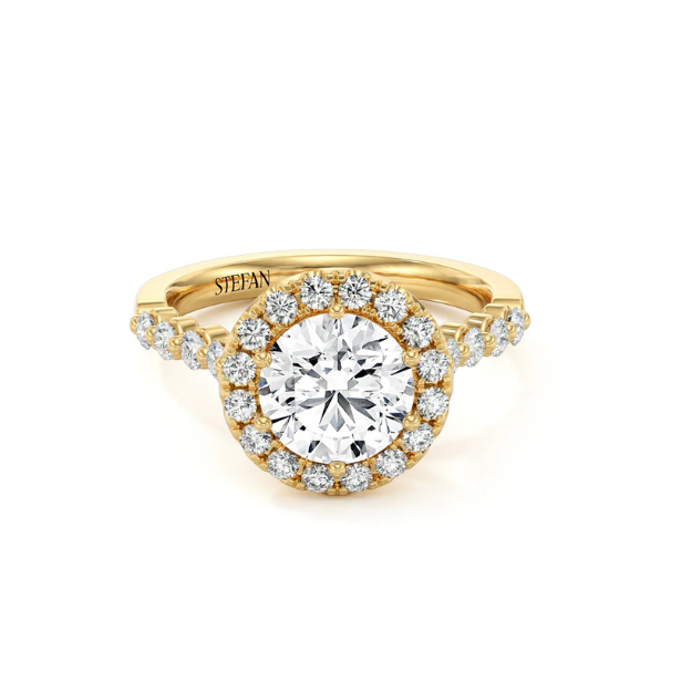 Silvie Round Brilliant Engagement Ring