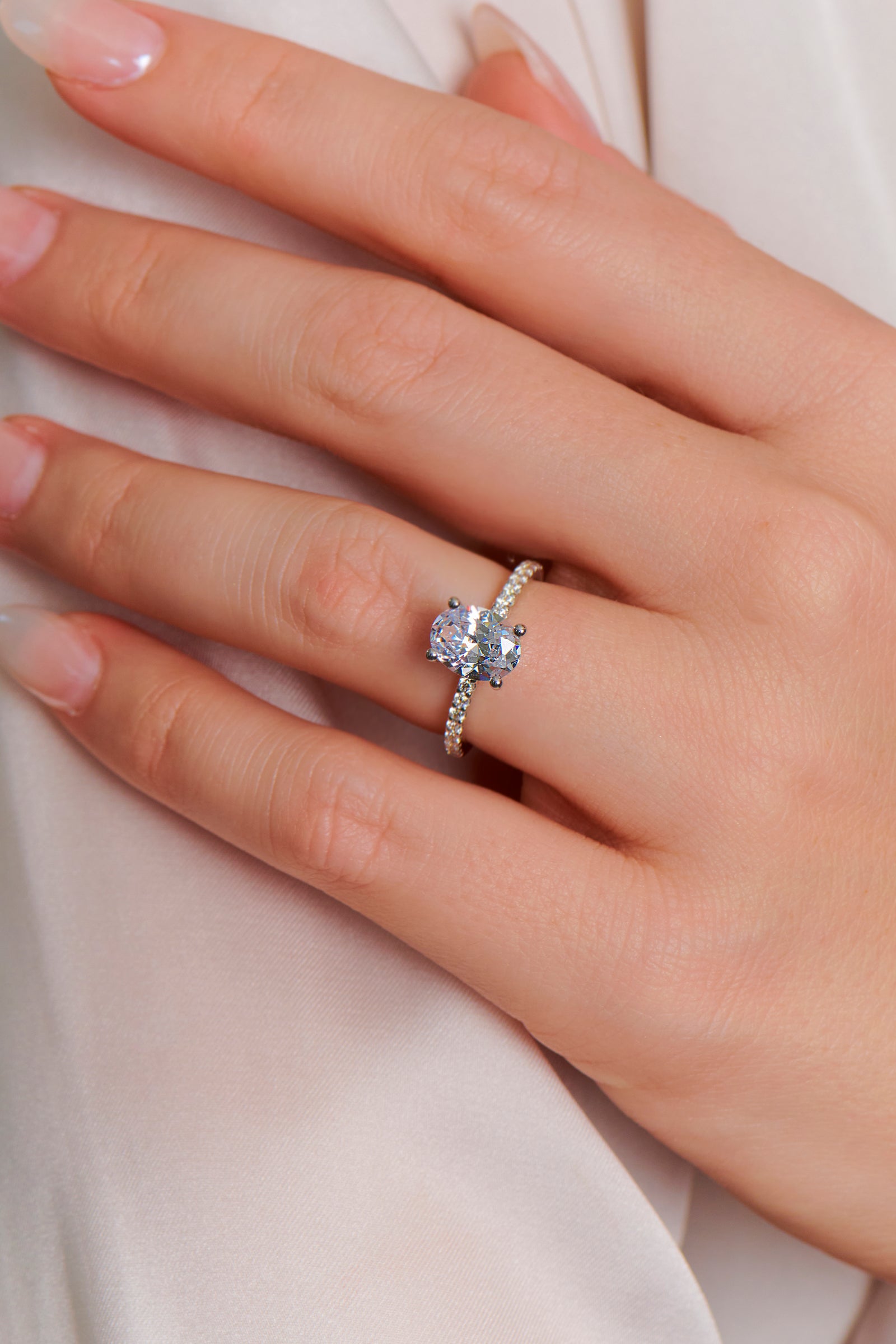 Natalia Oval Cut Engagement Ring