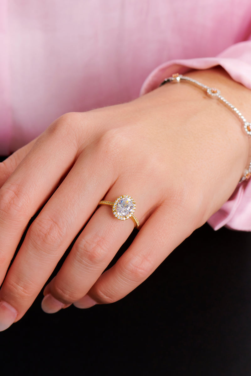 Odette Oval Cut Engagement Ring