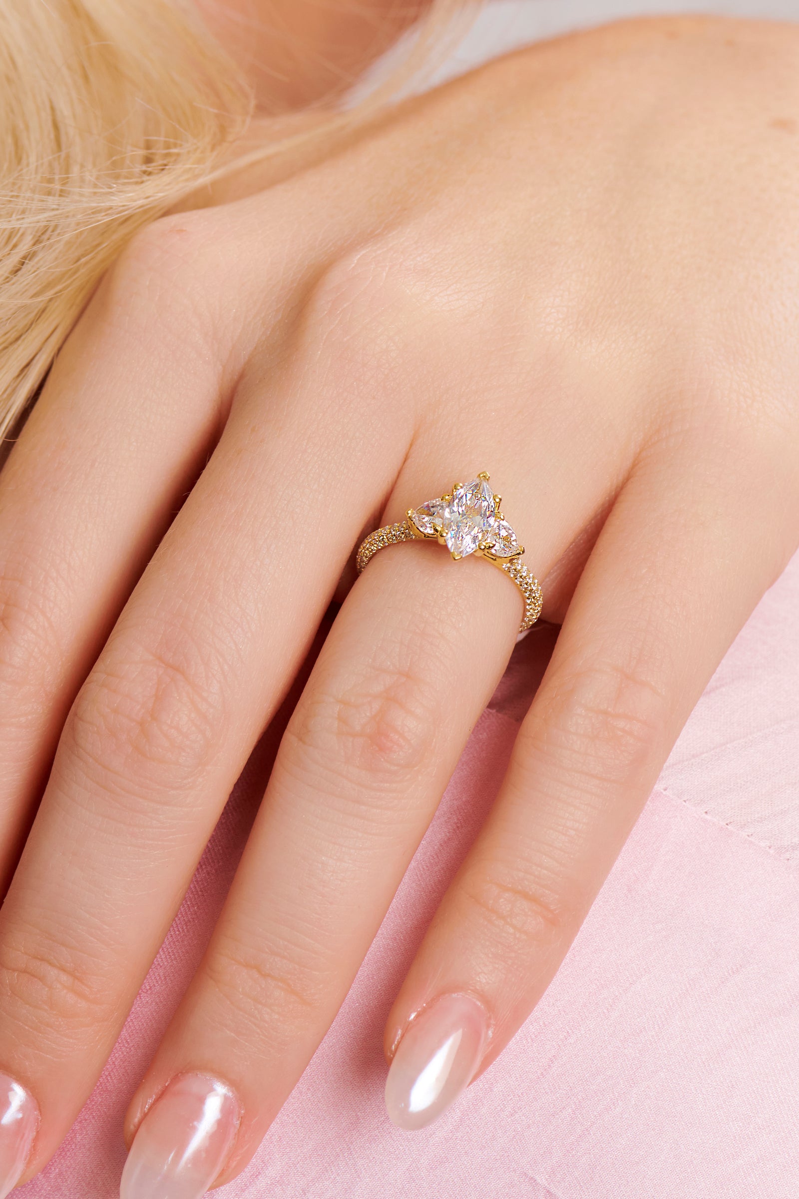 Marcella Marquise-Shape Engagement Ring