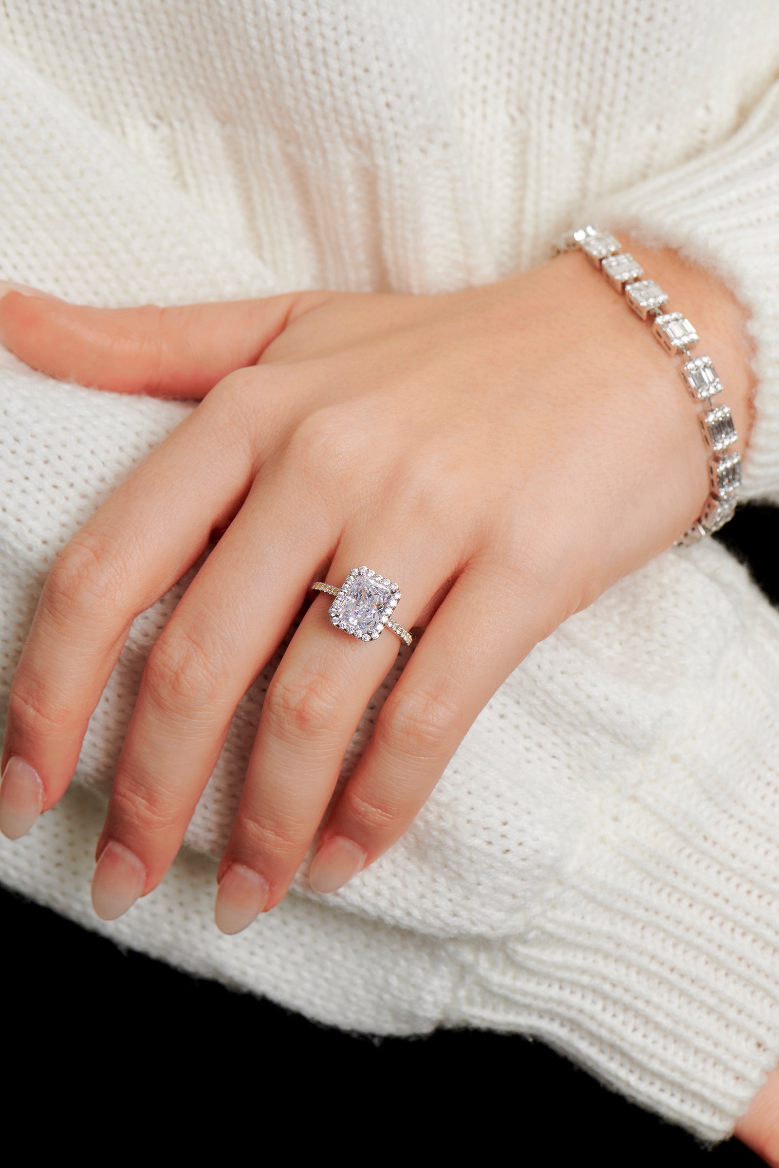 London Radiant Cut Engagement Ring