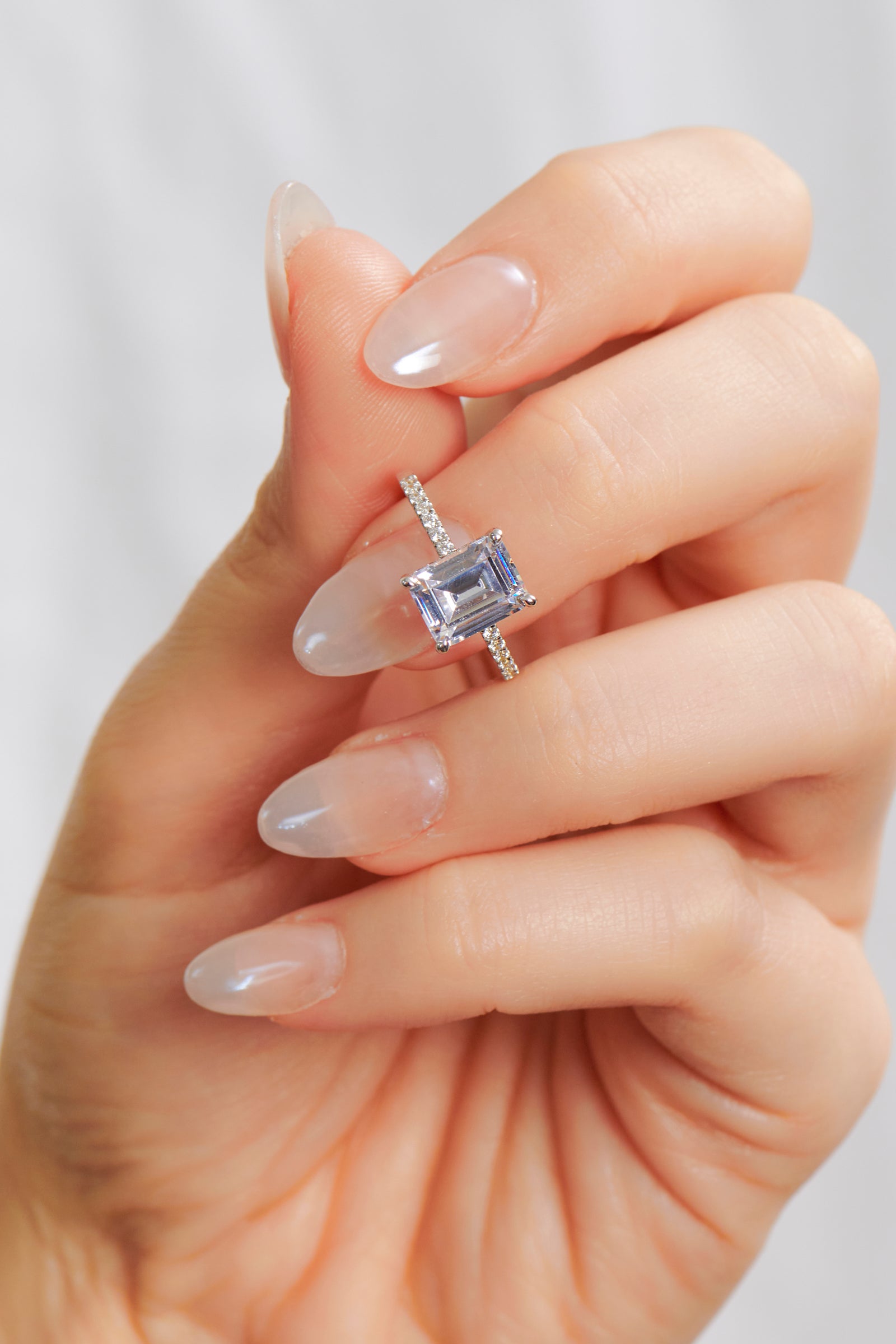 Bianca Emerald Cut Engagement Ring