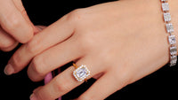 Zara Emerald Cut Engagement Ring