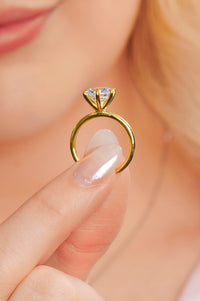 Grace - Brilliant Cut Round Diamond Engagement Ring