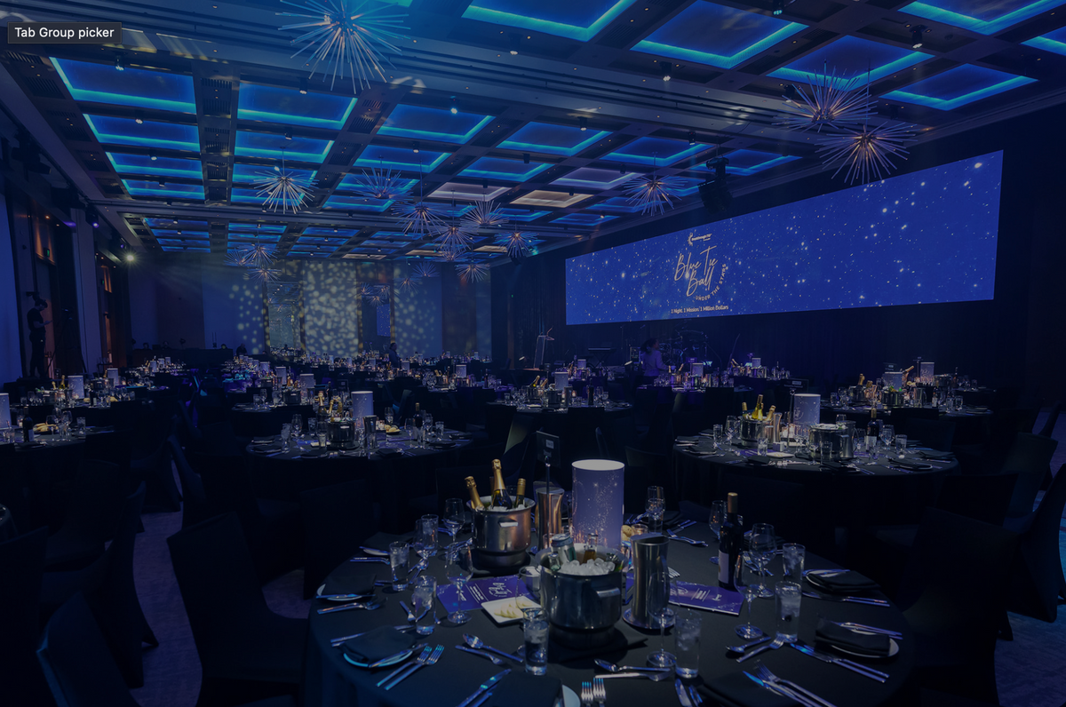 The Blue Tie Ball, Under the Stars, at The Westin Perth