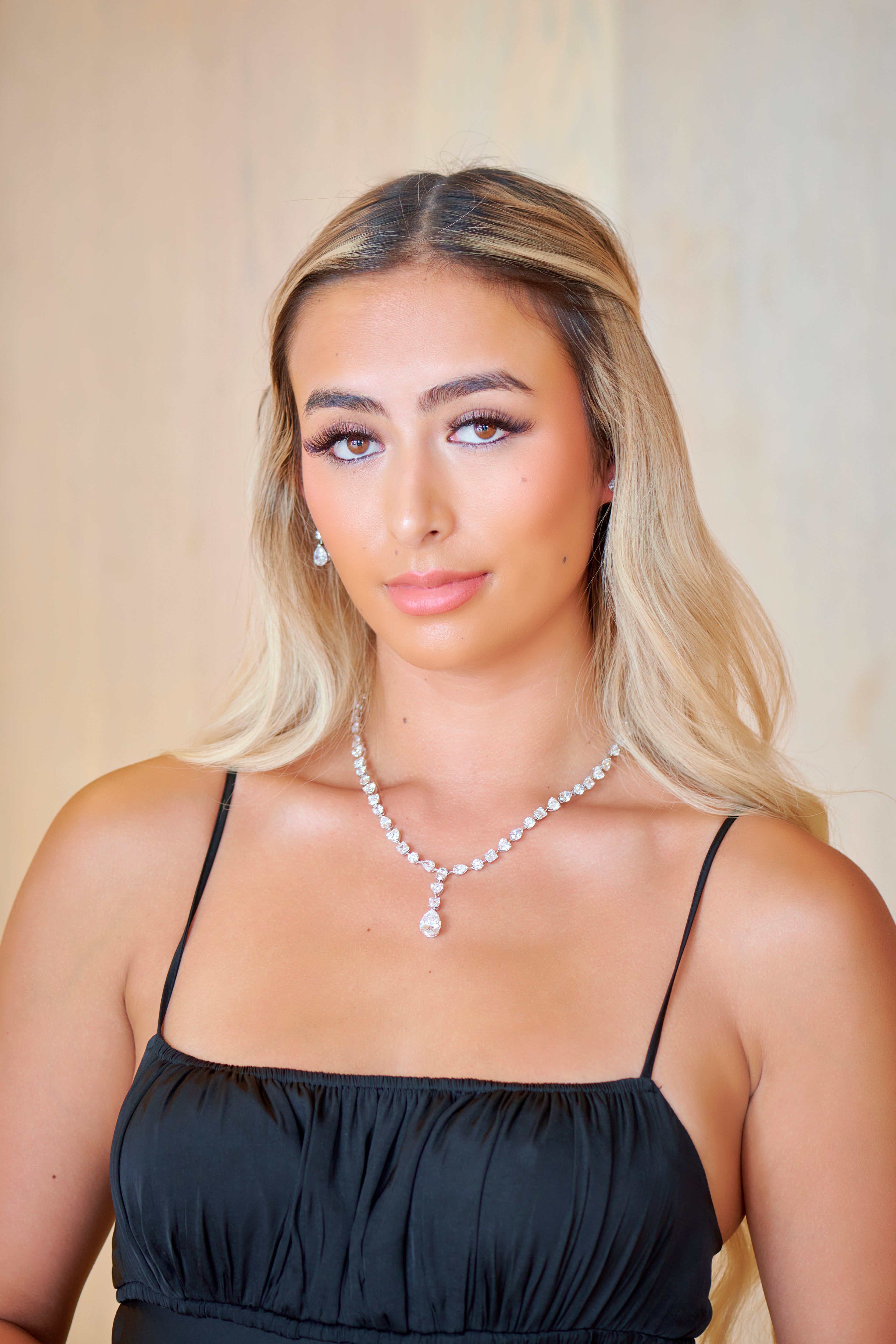 Perth model wearing exquisite Stefan Diamonds jewellery 