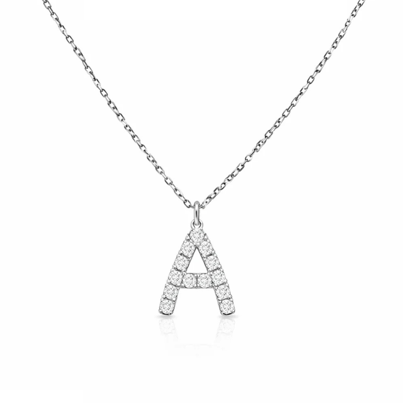 Diamond Initial Pendant