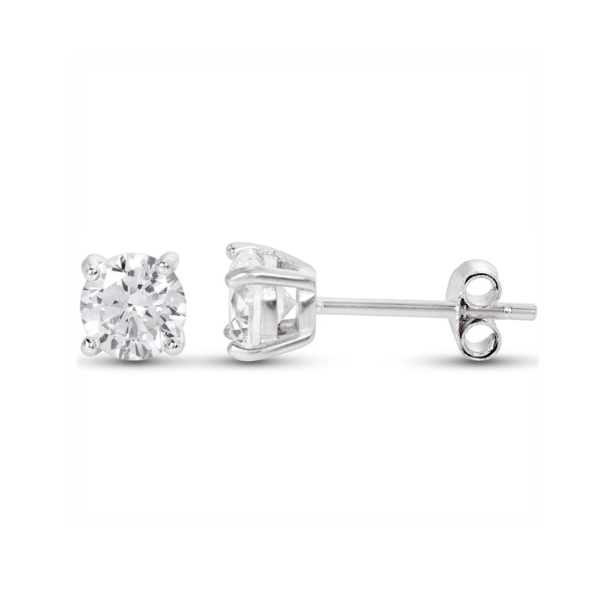 Round Brilliant Cut 4 Claw Diamond Studs
