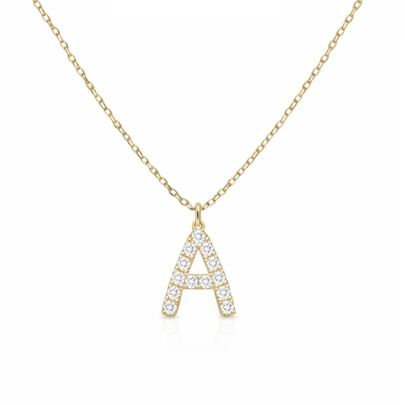 Diamond Initial Pendant