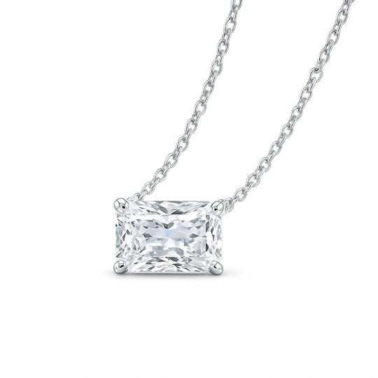 Radiant Cut Diamond Pendant