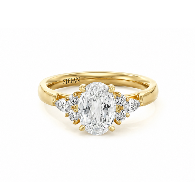 Cascada Oval Cut Engagement Ring