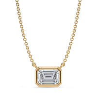 Emerald Cut Diamond Pendant