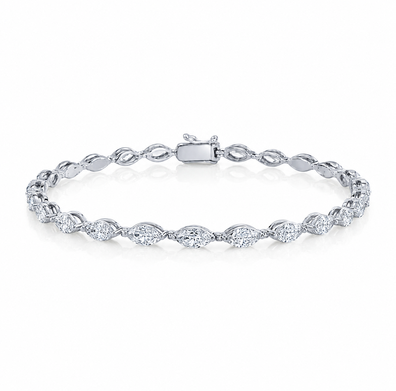 Marquise Diamond Tennis Bracelet