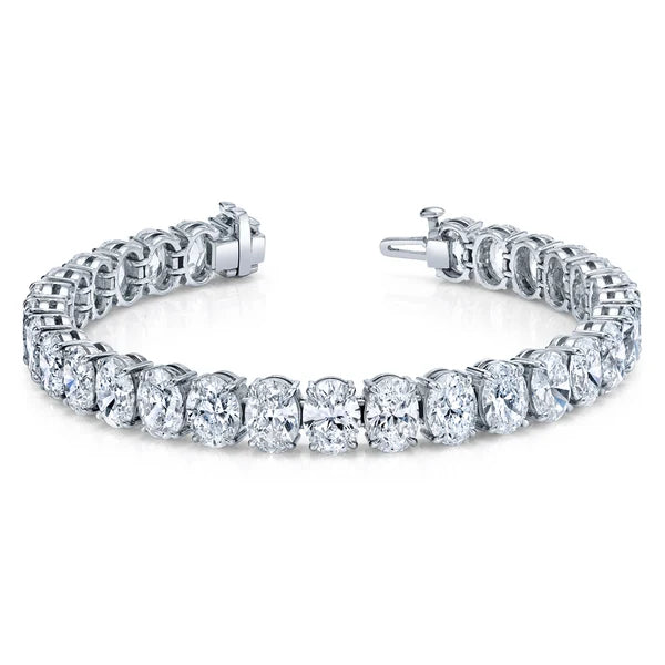 Oval Diamond Tennis Bracelet