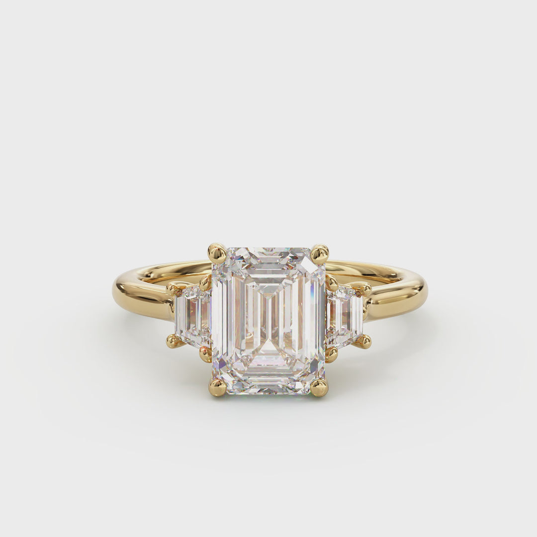 Camilla Emerald Cut Engagement Ring