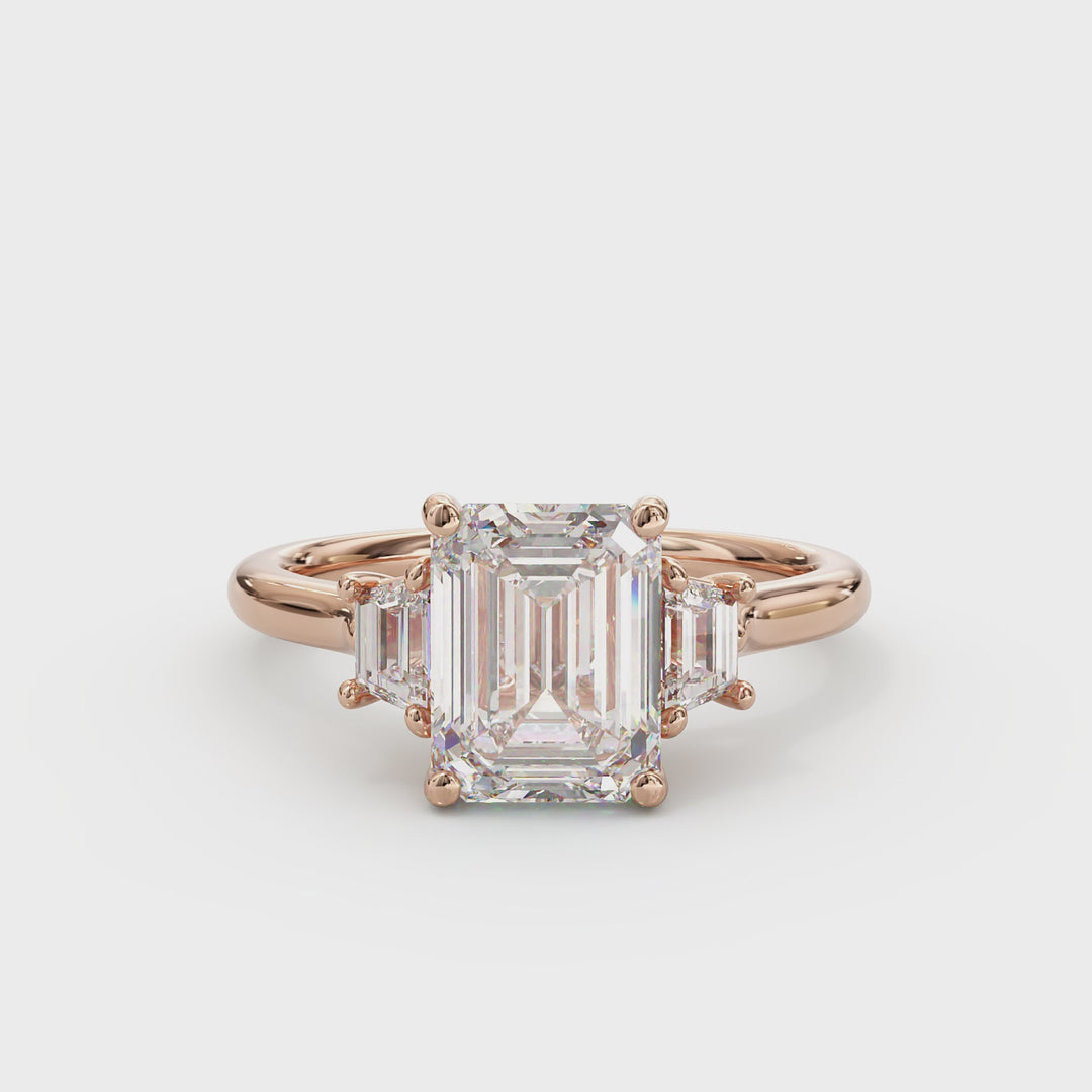 Camilla Emerald Cut Engagement Ring