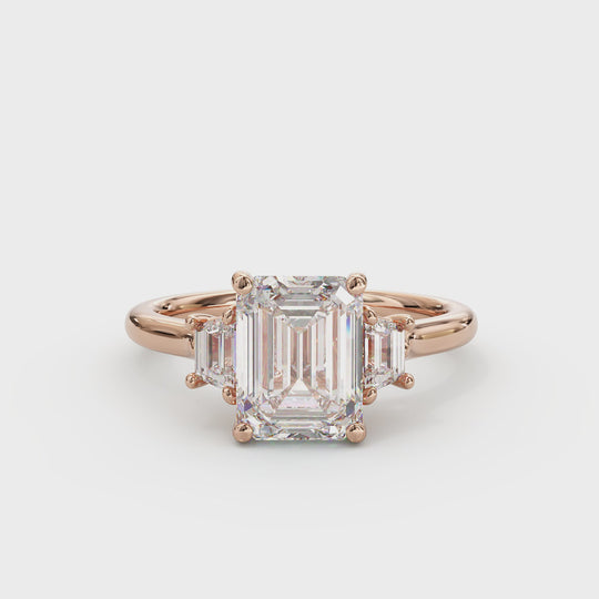Camilla Emerald Cut Engagement Ring