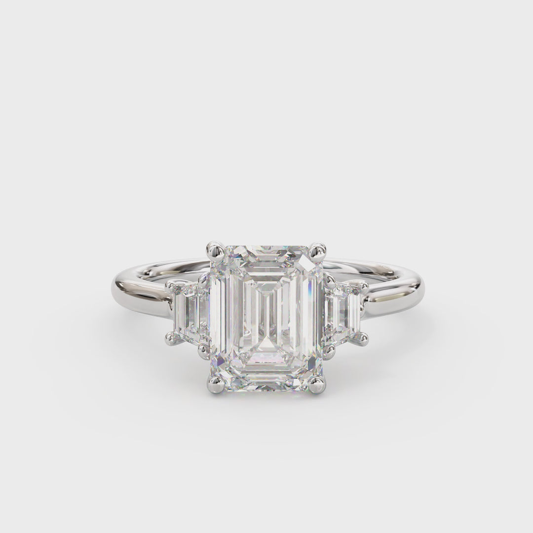 Camilla Emerald Cut Engagement Ring