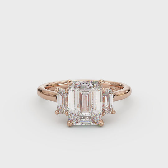 Arianna Emerald Cut Engagement Ring