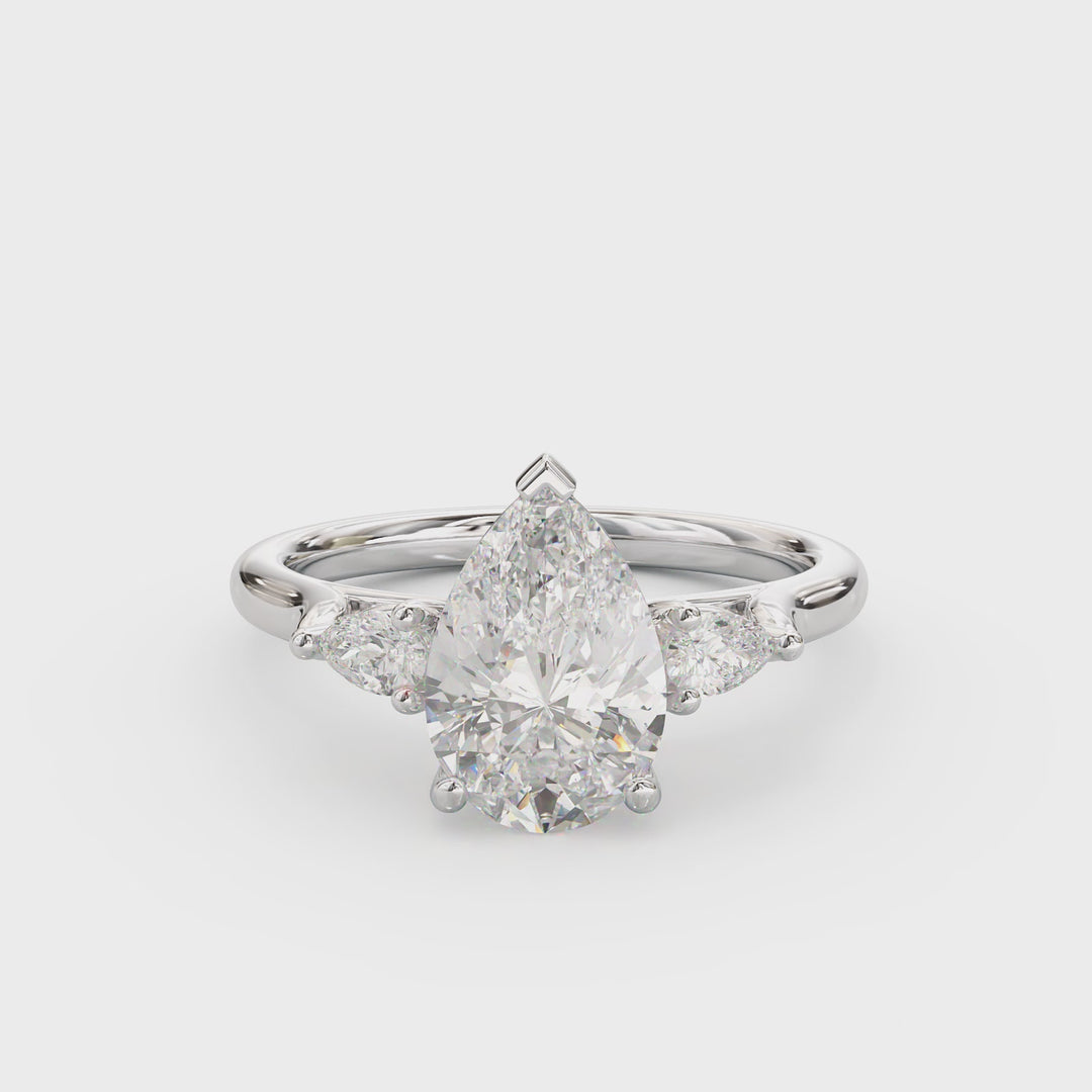 Cleo Pear-Shape Engagement Ring