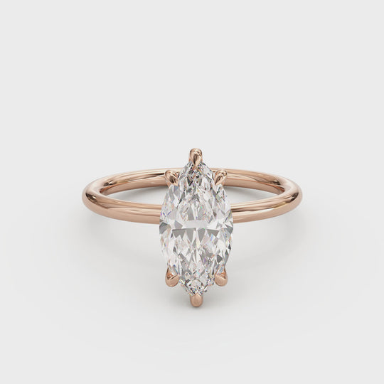 Adria Marquise-Shape Engagement Ring