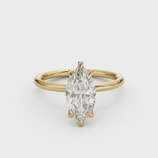 Adria Marquise-Shape Engagement Ring