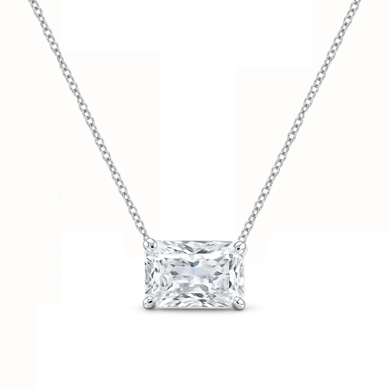 Radiant Cut Diamond Pendant