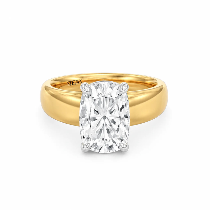 Verity Cushion Cut Engagement Ring