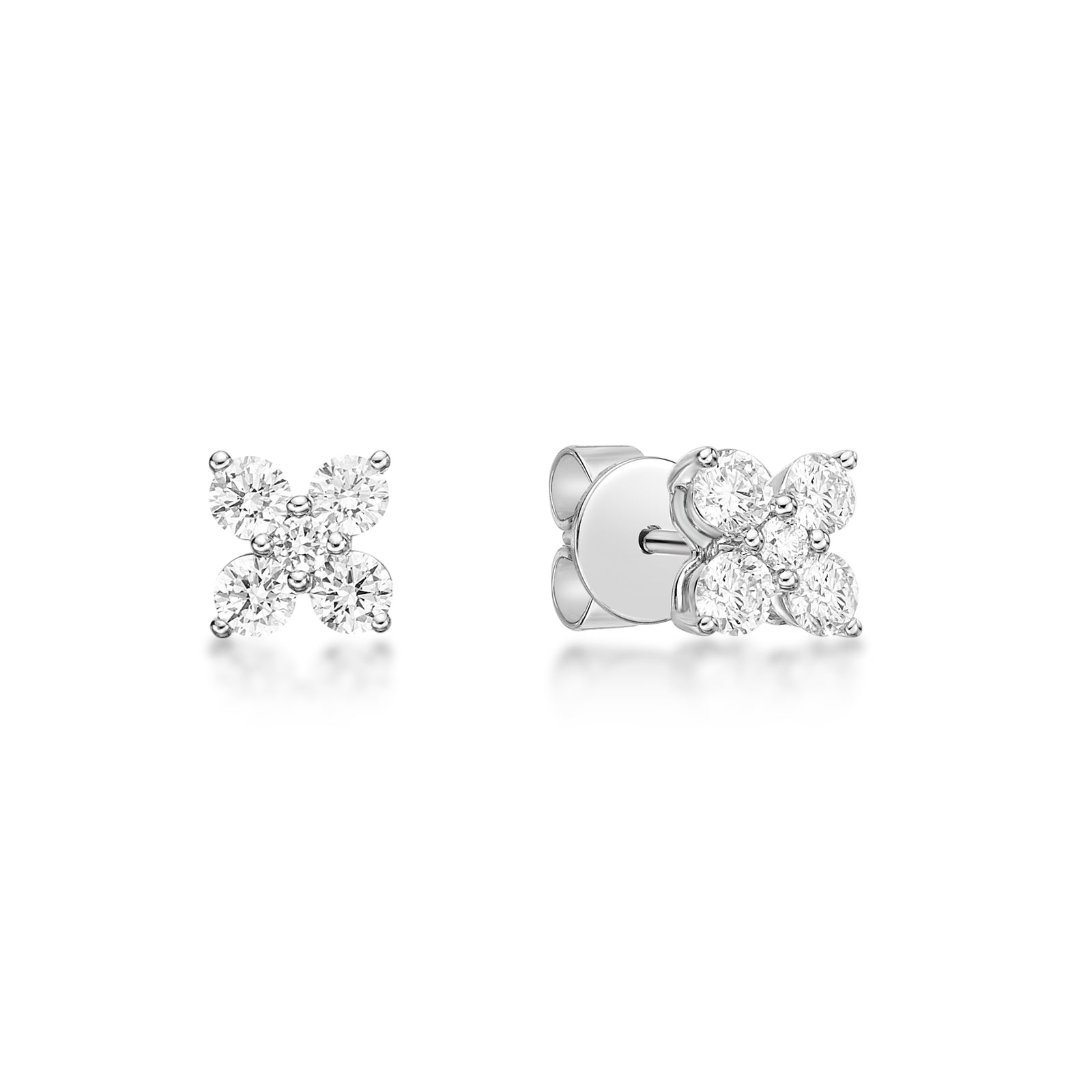 Flower Diamond Studs