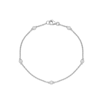 Bezel Set Diamond Bracelet