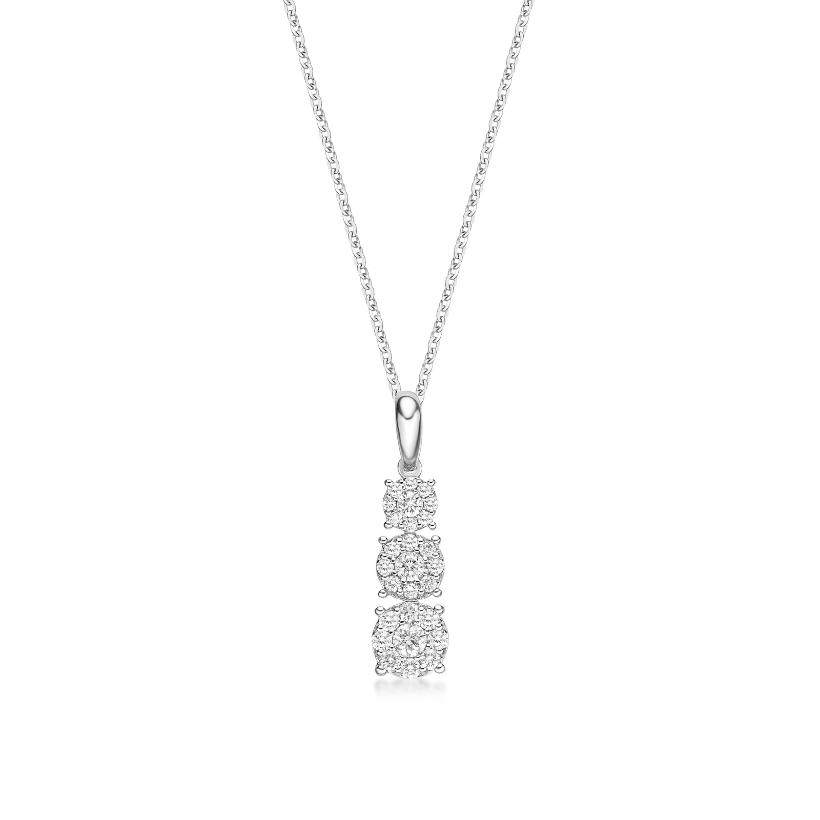 Cluster Circle Drop Pendant