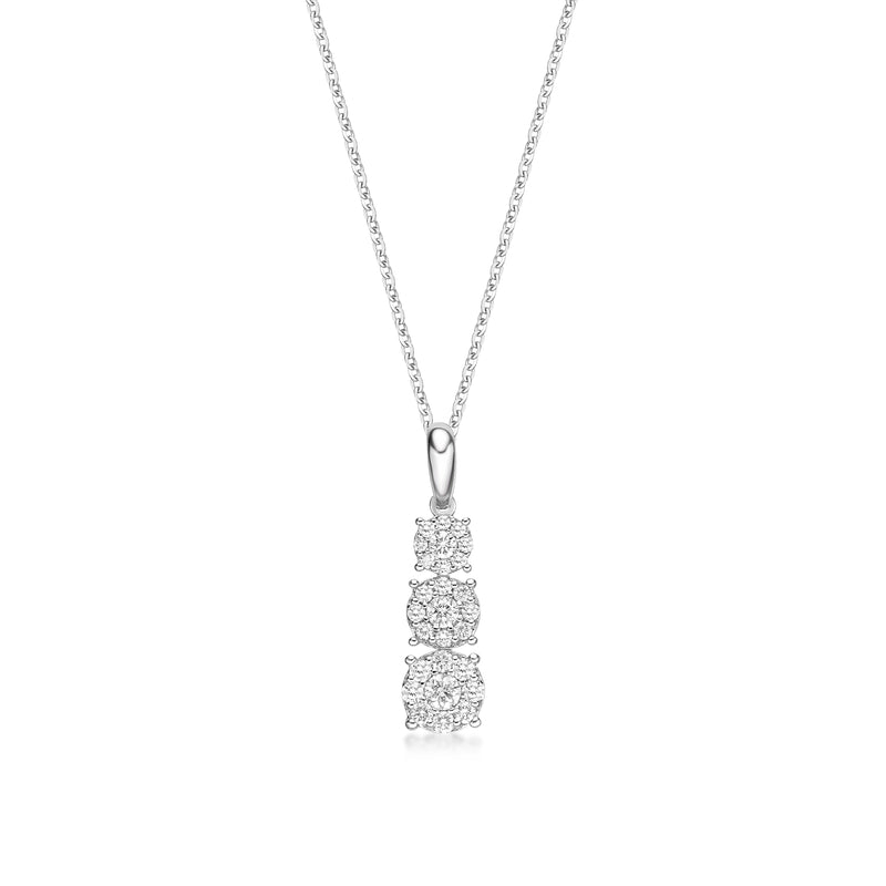 Cluster Circle Drop Pendant