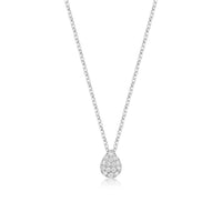 Diamond Pear Shape Cluster Pendant
