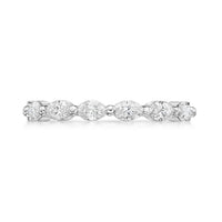 18ct Gold Diamond Wedding Band - Marquise Cut Diamond Wedding Ring