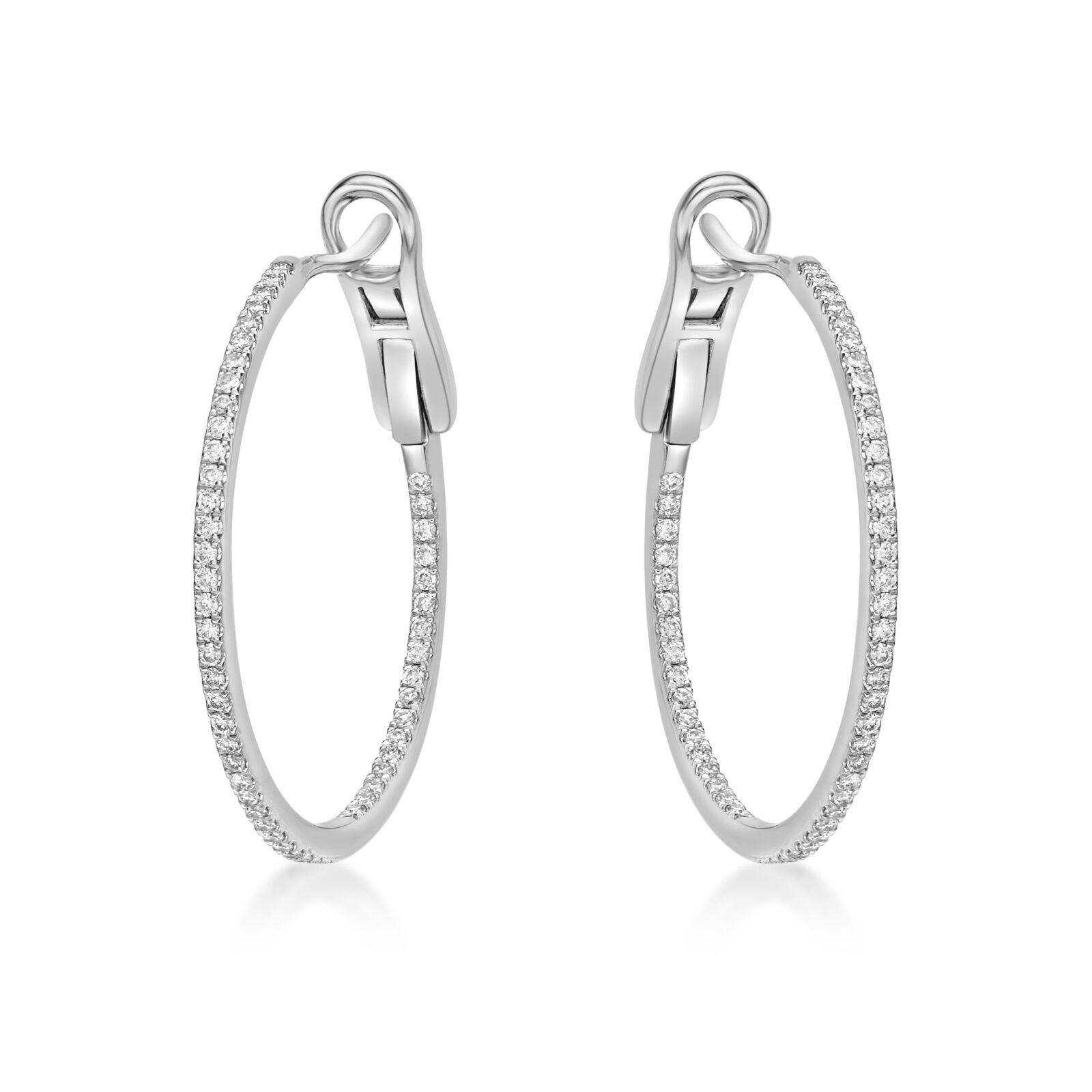 Diamond Hoop Earrings