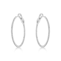 Diamond Hoop Earrings