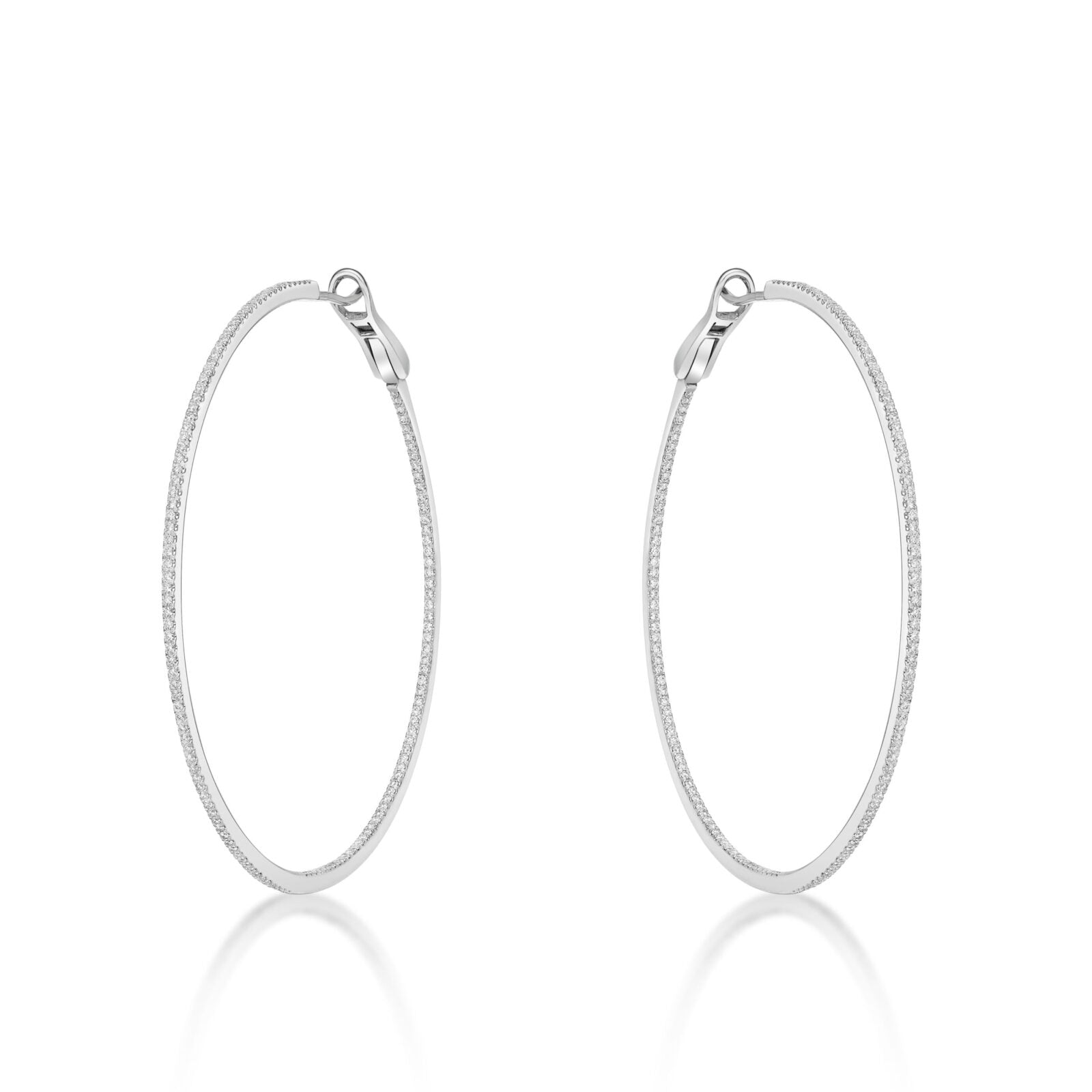 Diamond Hoop Earrings