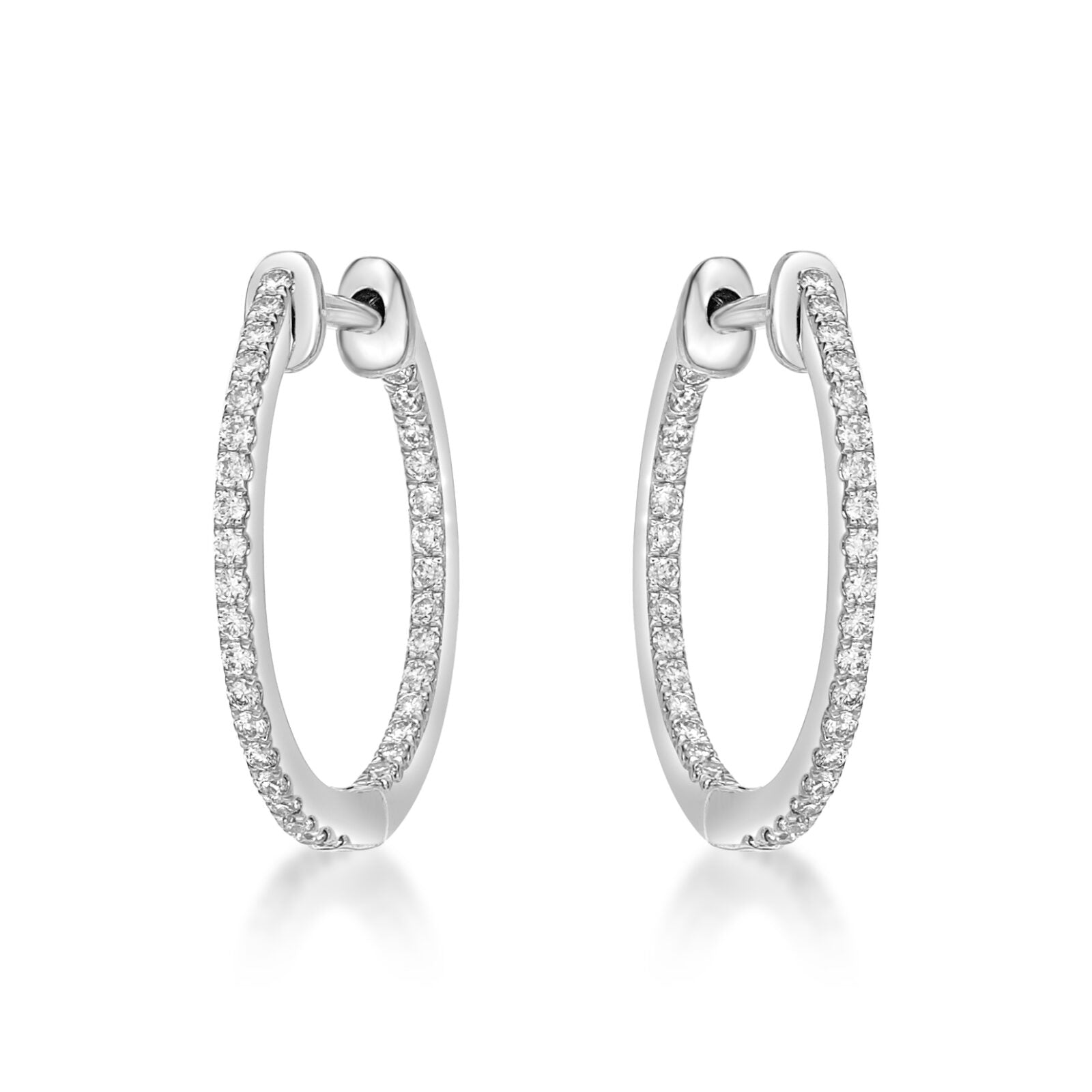 Diamond Hoop Earrings