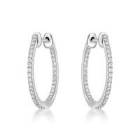 Diamond Hoop Earrings