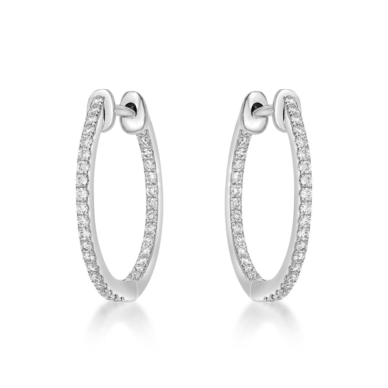 Diamond Hoop Earrings