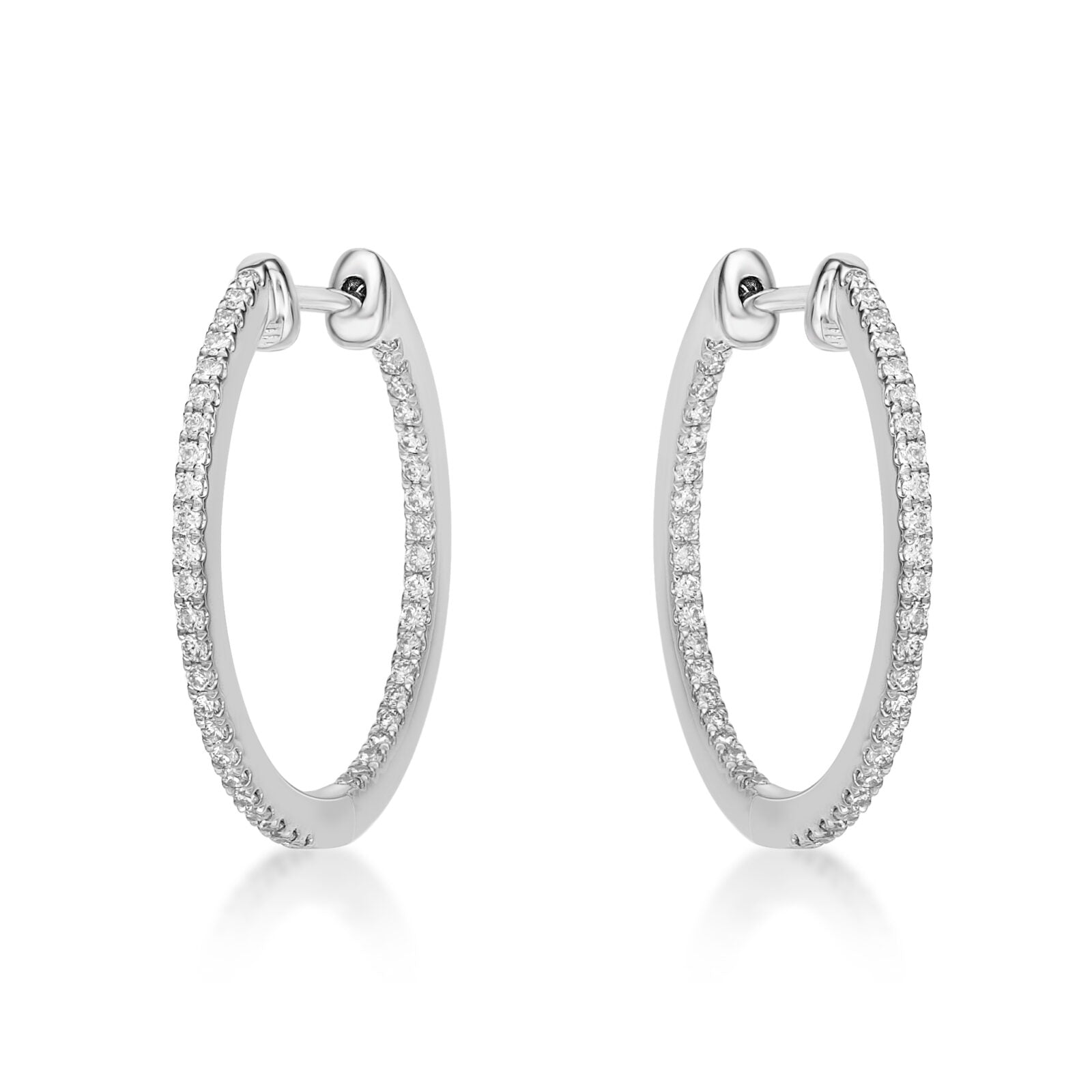 Diamond Hoop Earrings