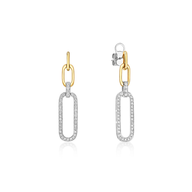 Drop Diamond Earrings