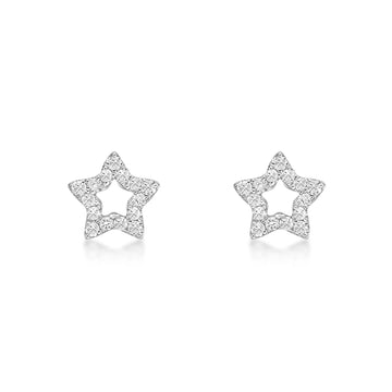 Star Shaped Diamond Studs