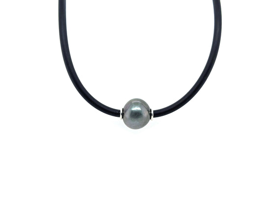 Sterling Silver & Tahitian Pearl Necklet